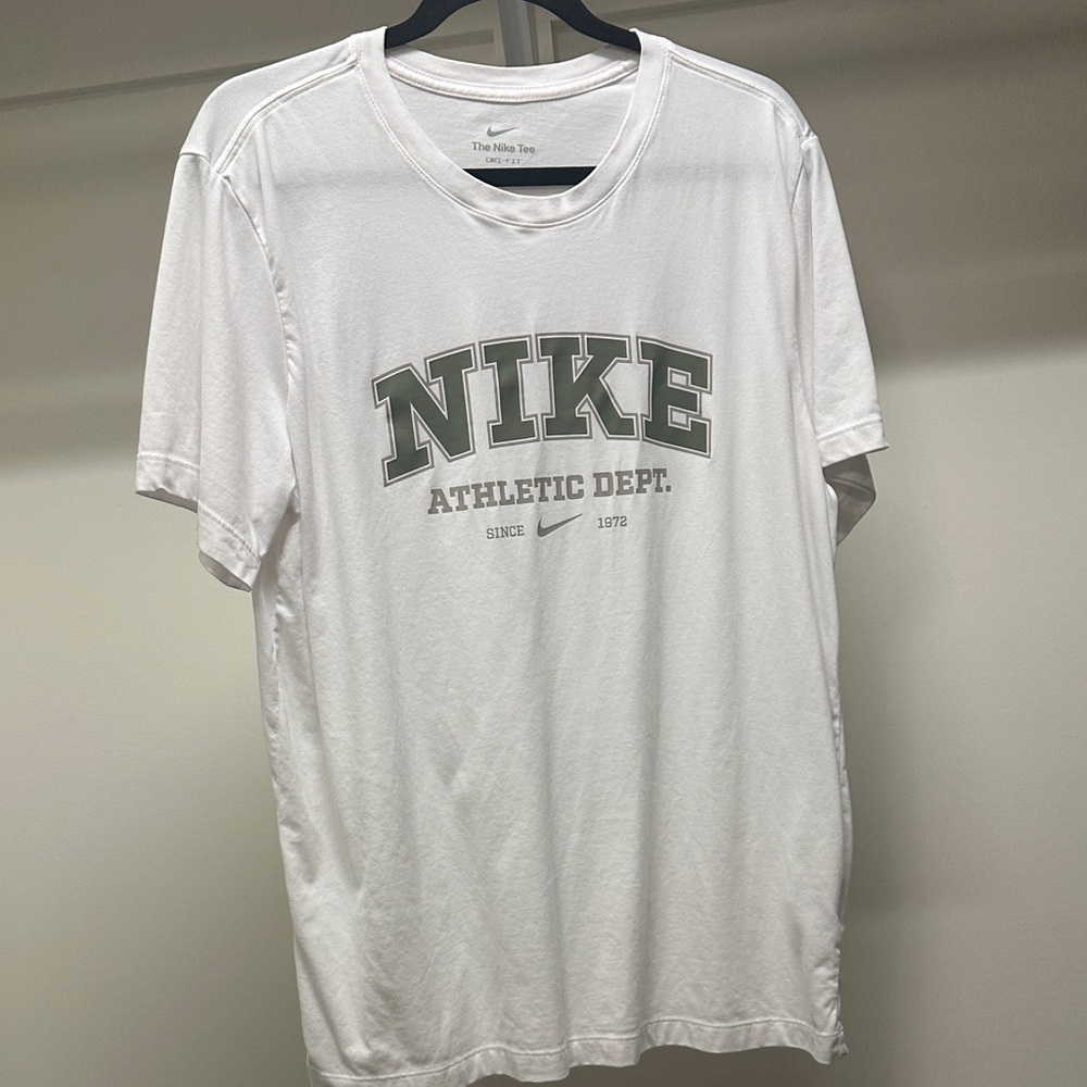 Nike White and Gray Athletic Dept. Men's Tee - Picture 1 of 3
